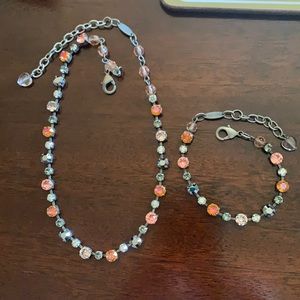 Sabika London choker and bracelet set